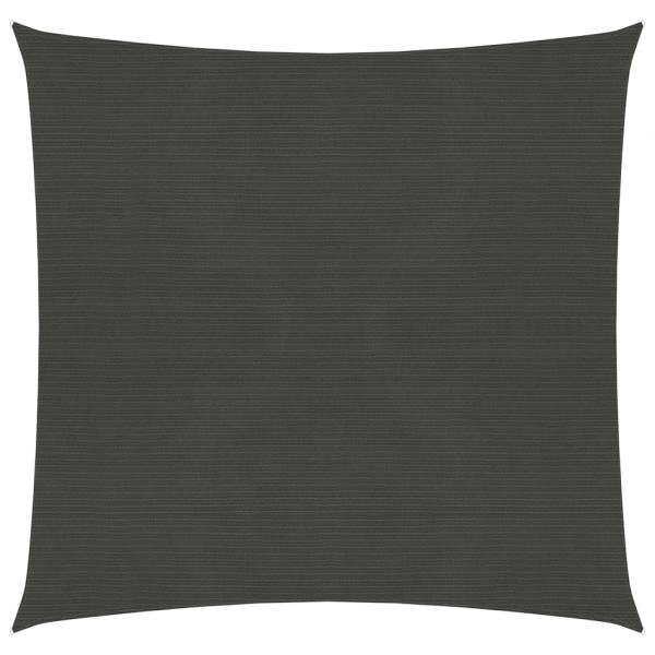 ARDEBO.de - Sonnensegel 160 g/m² Anthrazit 7x7 m HDPE