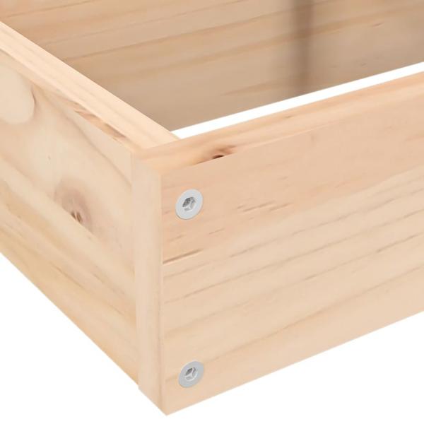 Pflanzentreppe 4 Stufen 80,5x79x36 cm Massivholz Kiefer