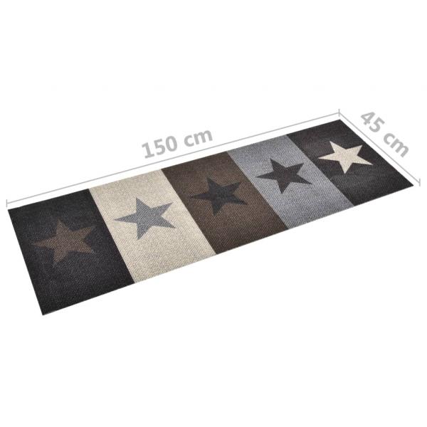 Küchenbodenmatte Waschbar Stern 45x150 cm