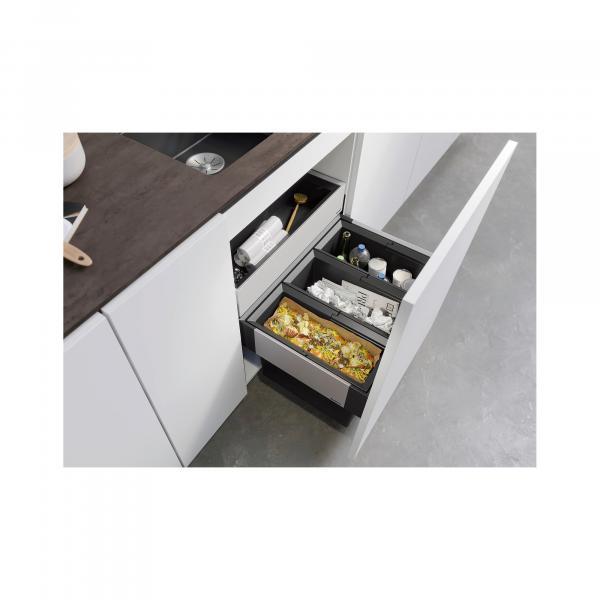 Blanco Select II 60/3 Orga Abfallsammler, 3x 15L Eimer, grau (526209)