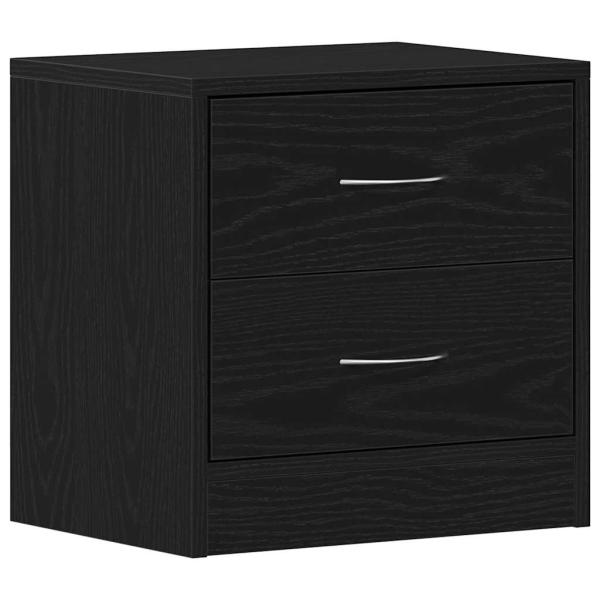 Nachttisch Schwarz Eichen-Optik 40x30x40 cm Holzwerkstoff