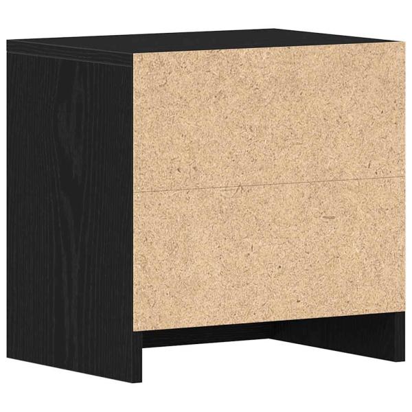 Nachttisch Schwarz Eichen-Optik 40x30x40 cm Holzwerkstoff