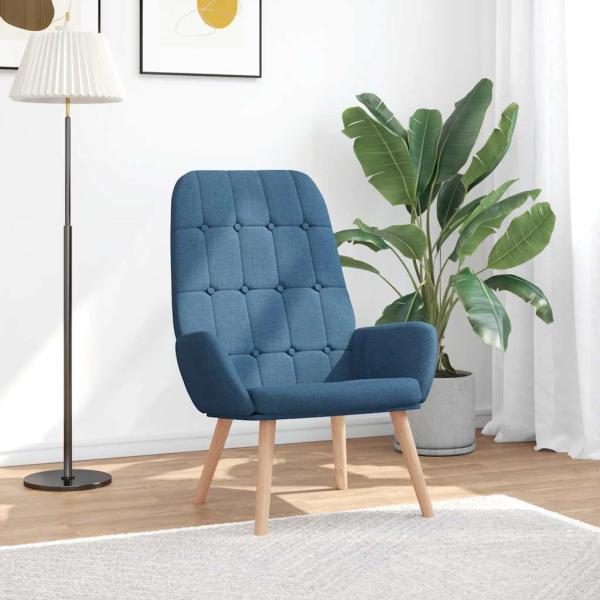 ARDEBO.de - Relaxsessel Blau Stoff