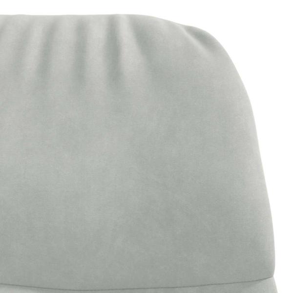 Relaxsessel Hellgrau Samt