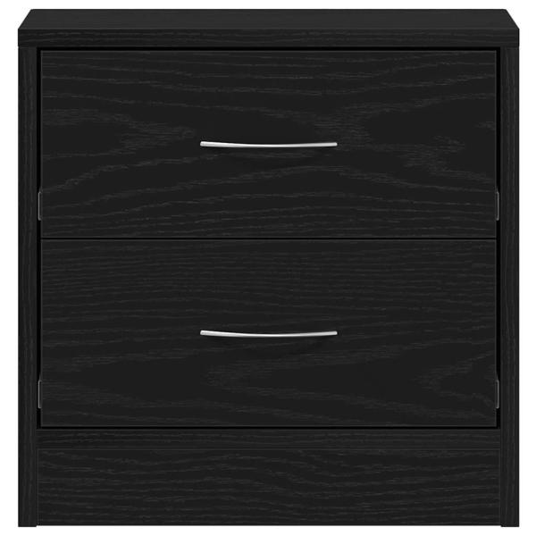 Nachttische 2Stk. Schwarz Eichen-Optik 40x30x40cm Holzwerkstoff