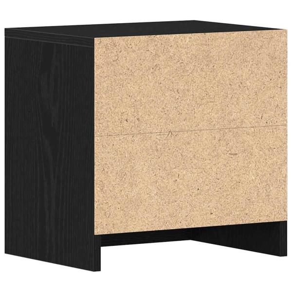 Nachttische 2Stk. Schwarz Eichen-Optik 40x30x40cm Holzwerkstoff