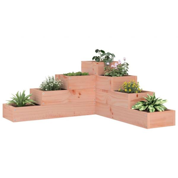 ARDEBO.de - Pflanzentreppe 4 Stufen 80,5x79x36 cm Massivholz Douglasie