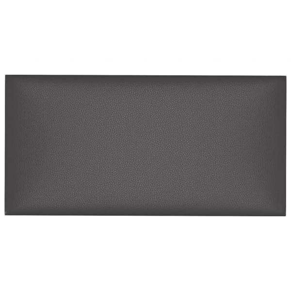 Wandpaneele 12 Stk. Grau 60x30 cm Kunstleder 2,16 m²