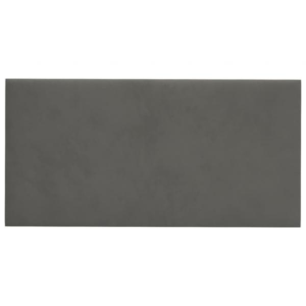 Wandpaneele 12 Stk. Dunkelgrau 60x30 cm Samt 2,16 m²