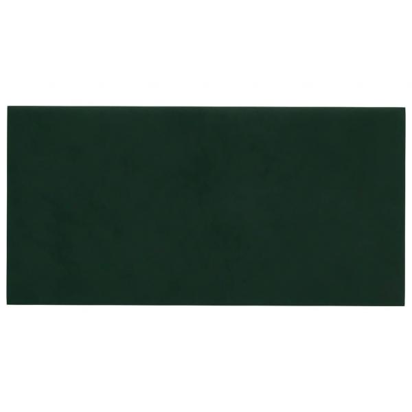 Wandpaneele 12 Stk. Dunkelgrün 60x30 cm Samt 2,16 m²