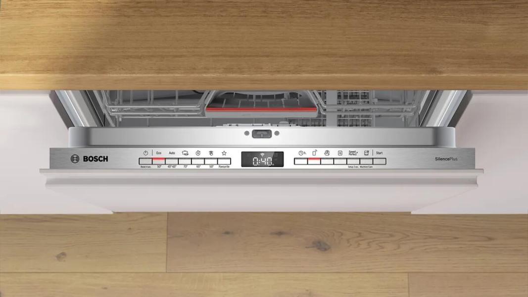 Bosch SBV4ETX08E Serie 4 Vollintegrierter XXL Geschirrspüler, 60 cm breit, 13 Maßgedecke, AquaStop, Info Light, HomeConnect, Reiniger Automatik, Eco Silence Drive