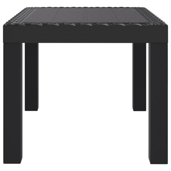 Gartentisch Anthrazit 59x47x40 cm PP