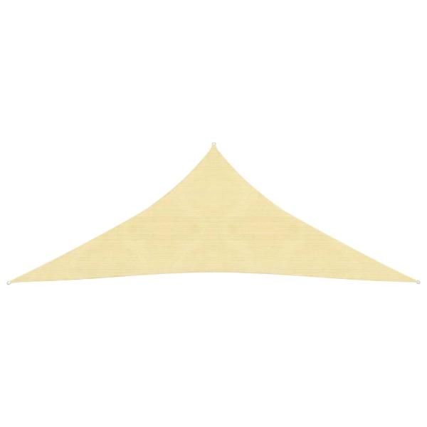 Sonnensegel 160 g/m² Beige 3x4x4 m HDPE