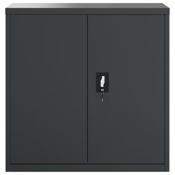 Aktenschrank Anthrazit 90x40x130 cm Stahl
