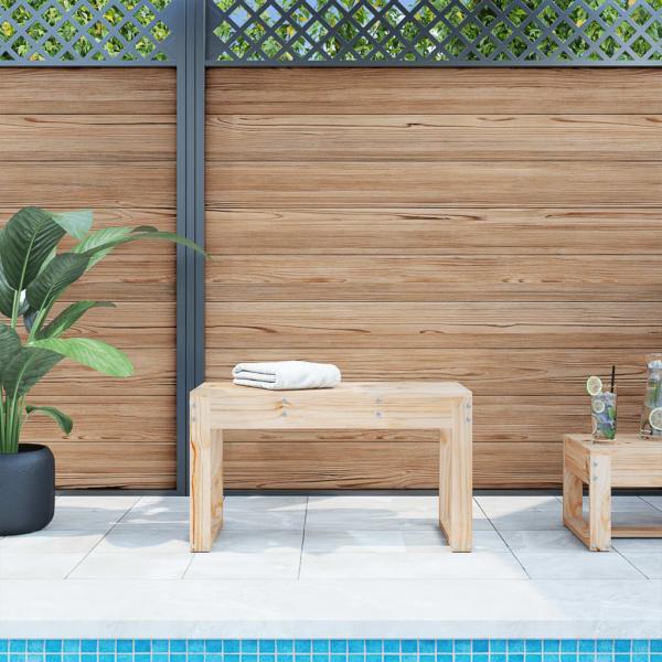 ARDEBO.de - Gartenbank 80x38x45 cm Massivholz Kiefer