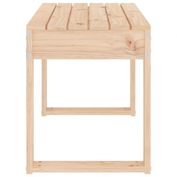 Gartenbank 80x38x45 cm Massivholz Kiefer
