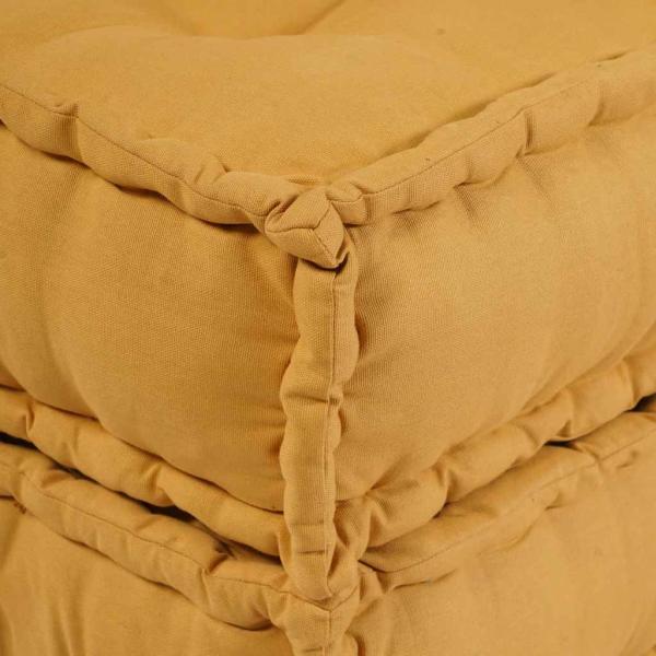 Pouf Modular Gelb 70x70x54 cm Stoff