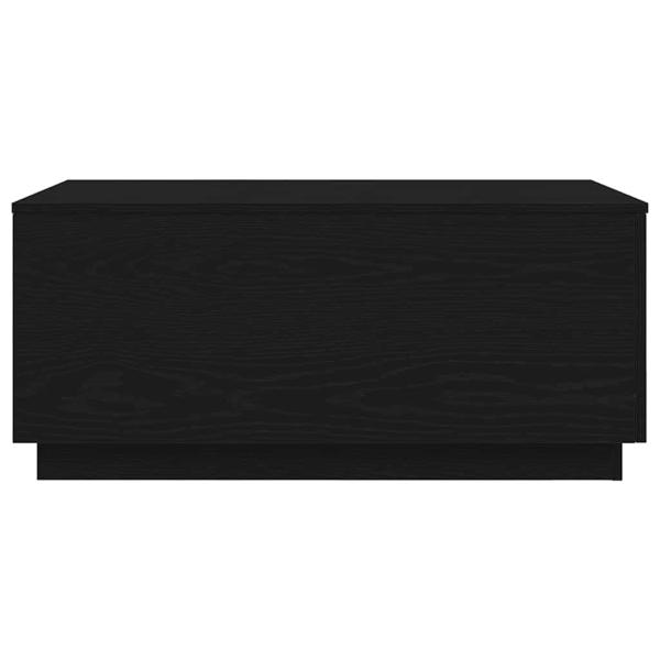 Couchtisch mit LED-Leuchten Schwarz Eichen-Optik 90x50x40 cm