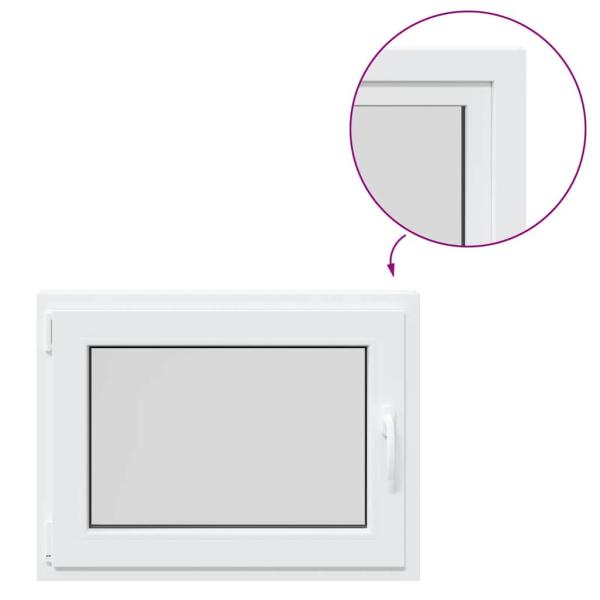 Kellerfenster RISOR 80x60 cm Dreh Kipp DIN Links Weiß