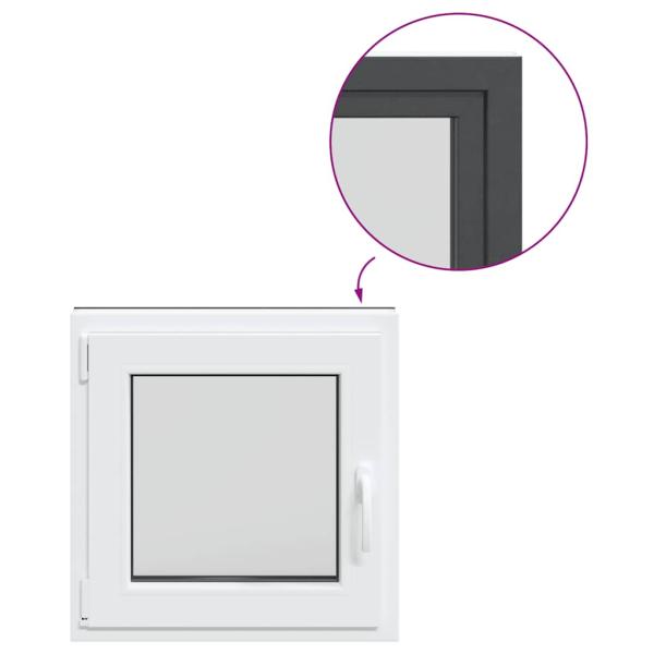 Kellerfenster RISOR 60x60 cm Dreh Kipp DIN Links Anthrazit