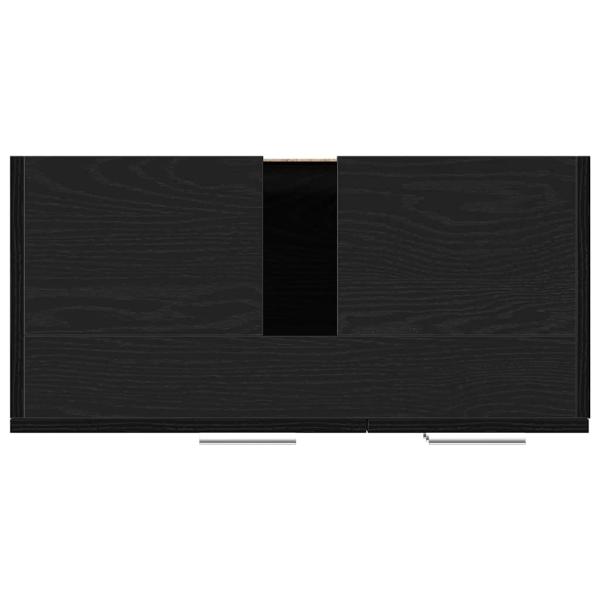 Waschbeckenunterschrank Schwarz Eichen-Optik 63x30x54 cm
