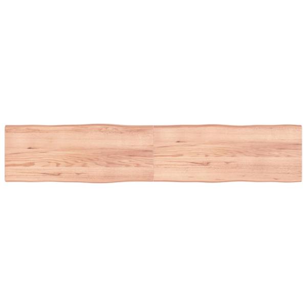 ARDEBO.de - Tischplatte 200x40x(2-4) cm Massivholz Behandelt Baumkante