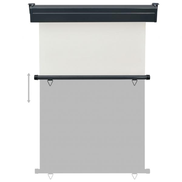 Balkon-Seitenmarkise 125x250 cm Creme