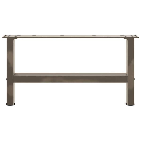 Couchtischbeine Naturstahl 2 Stk. 70x(30-31) cm Stahl