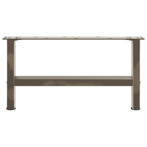 Couchtischbeine Naturstahl 2 Stk. 60x(30-31) cm Stahl