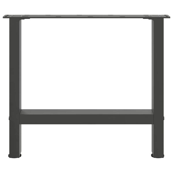 Couchtischbeine Anthrazit 2 Stk. 60x(42-43) cm Stahl