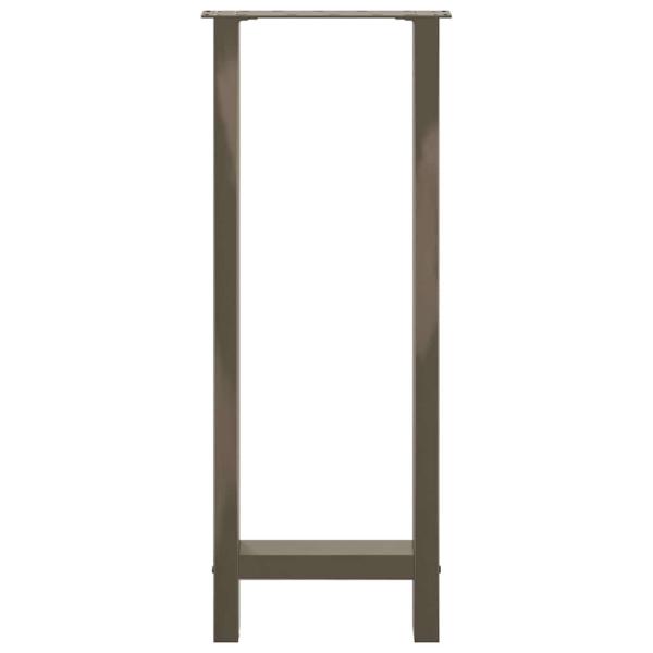 Couchtischbeine Naturstahl 2 Stk. 50x(100-101) cm Stahl