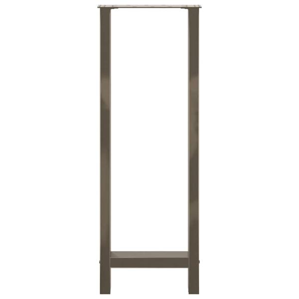 Bartischbeine Naturstahl 2 Stk. 50x(110-111) cm Stahl