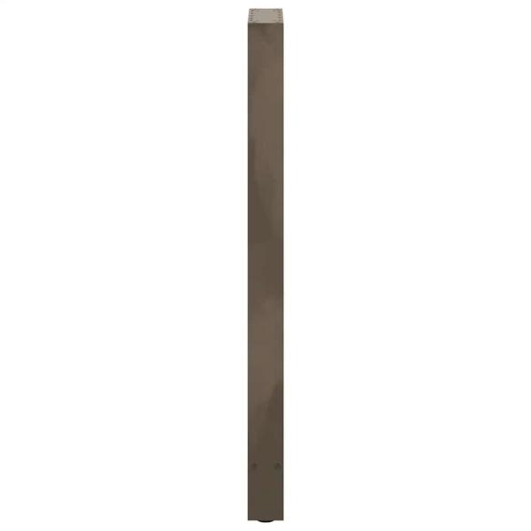 Bartischbeine Naturstahl 2 Stk. 50x(110-111) cm Stahl