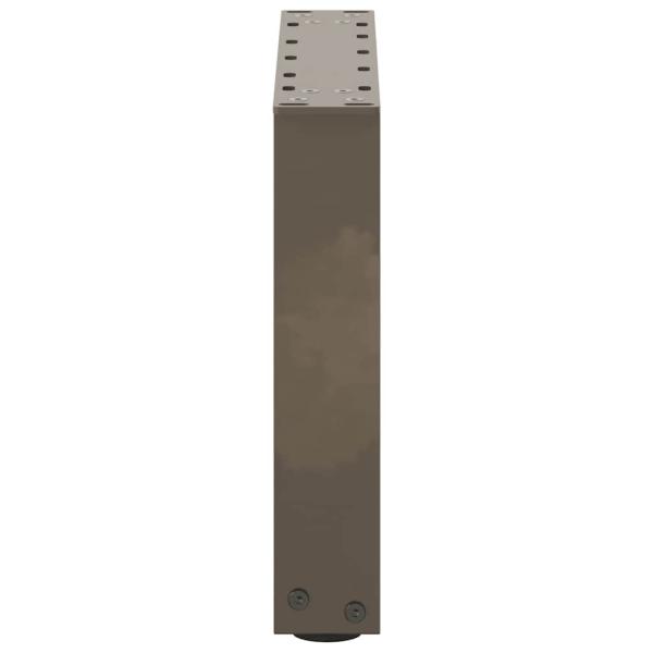 Couchtischbeine U-Form 2 Stk. Naturstahl 40x(30-31) cm Stahl