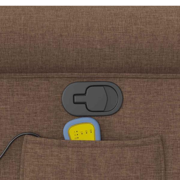 Massagesessel Braun Stoff