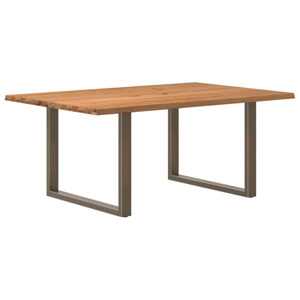 Esstisch Hellbraun 180x120x74 cm Massivholz Eiche Rechteckig