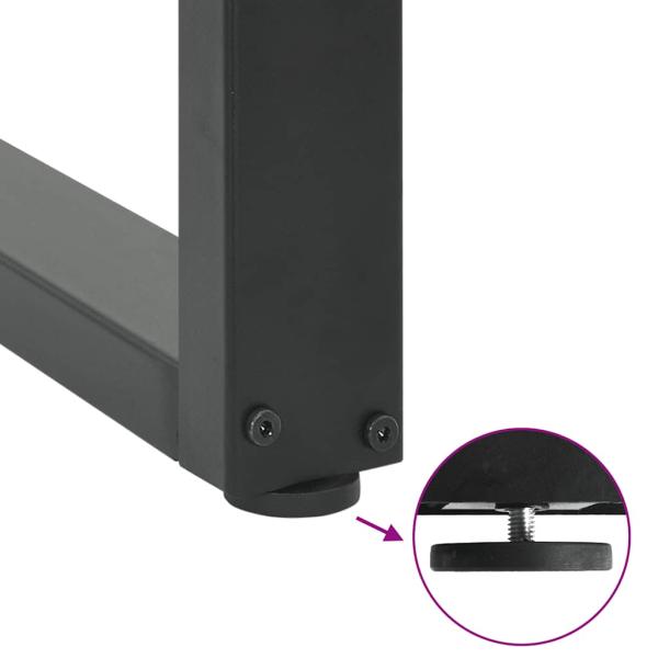 Couchtischbeine U-Form 2 Stk. Anthrazit 50x(110-111) cm Stahl