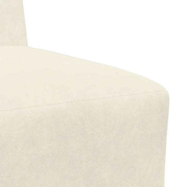 Sessel Creme 55 cm Samt