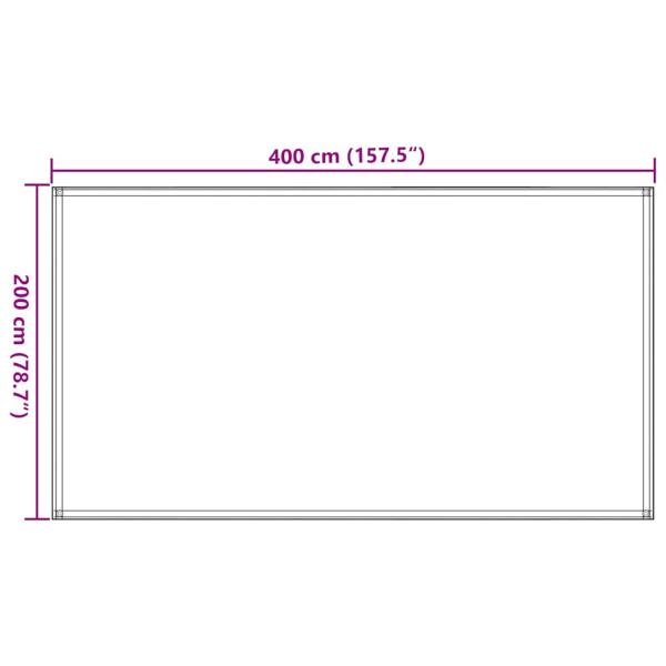 Zeltteppich 200x400 cm Beige