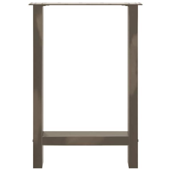 Couchtischbeine Naturstahl 2 Stk. 60x(72-73) cm Stahl