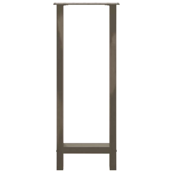 Couchtischbeine Naturstahl 2 Stk. 40x(100-101) cm Stahl