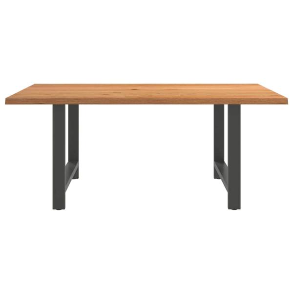 Esstisch Hellbraun 180x120x74 cm Massivholz Eiche Rechteckig