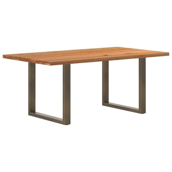 Esstisch Hellbraun 180x100x74 cm Massivholz Eiche Rechteckig