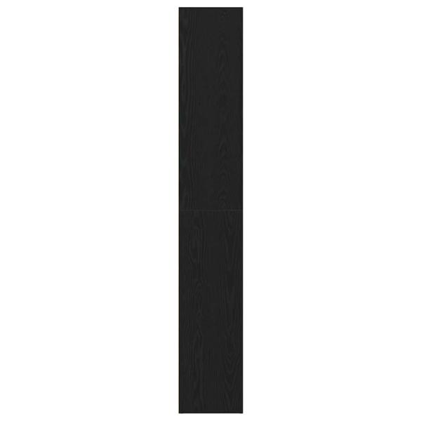 Bücherregal Schwarz Eichen-Optik 40x30x189 cm Holzwerkstoff