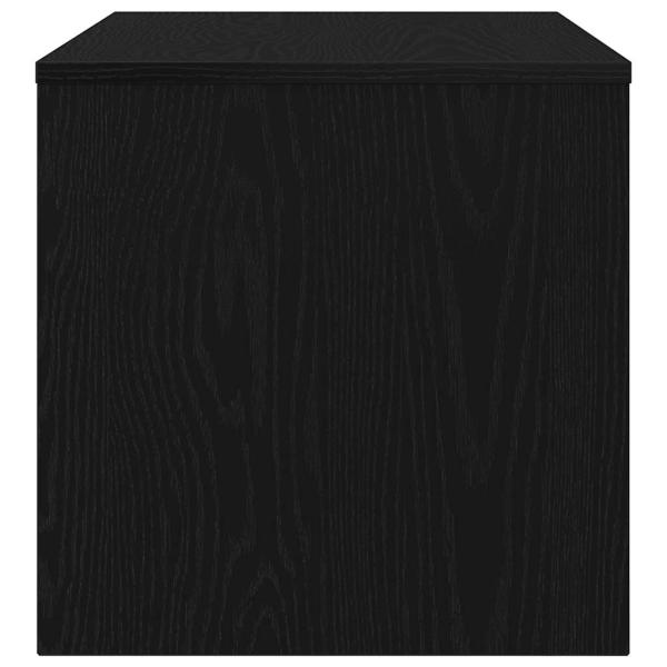 TV-Schrank Schwarz Eiche-Optik 80x40x40 cm Holzwerkstoff