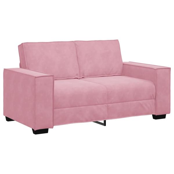 2-Sitzer-Sofa Rosa 120 cm Samt