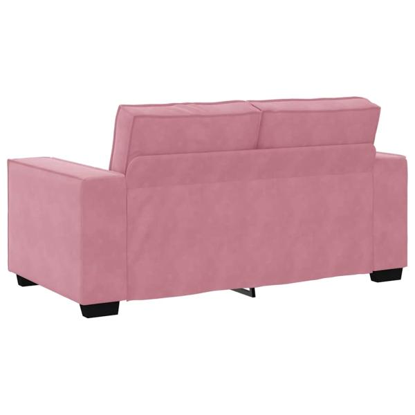 2-Sitzer-Sofa Rosa 120 cm Samt