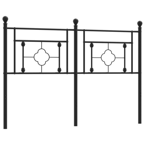 Kopfteil Metall Schwarz 140 cm