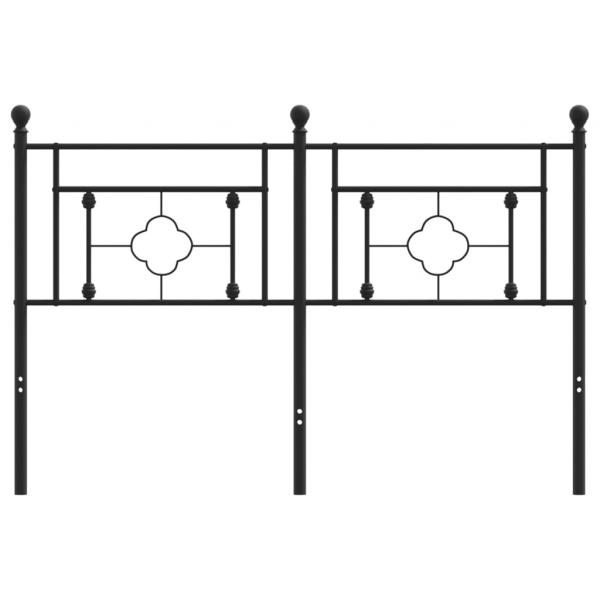 Kopfteil Metall Schwarz 140 cm