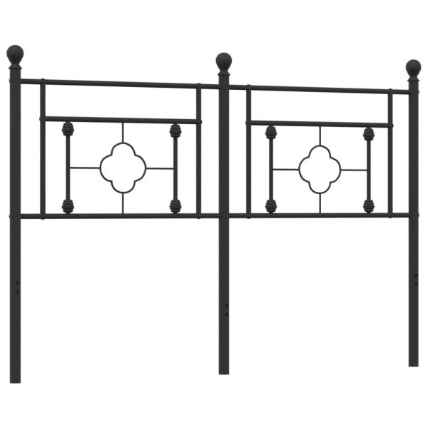 Kopfteil Metall Schwarz 140 cm